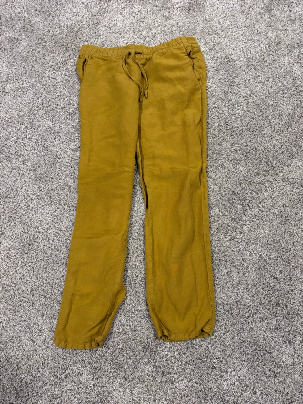 Linen Pants - Mustard Yellow